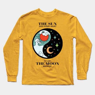 Vintage Yin Yang Day and Night Long Sleeve T-Shirt